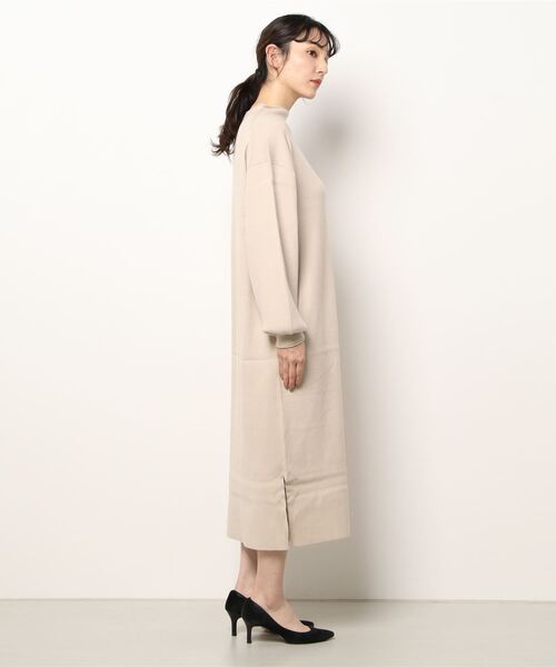 LOWRYS FARM（ローリーズファーム）の「ニットボトルネックワンピース　216033（ワンピース・レディース・アイボリー/ブラウン/ブラック/グリーン・FREE）」の5枚目の写真