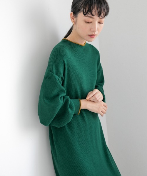 セール】ニットボトルネックワンピース 216033（ワンピース）｜LOWRYS