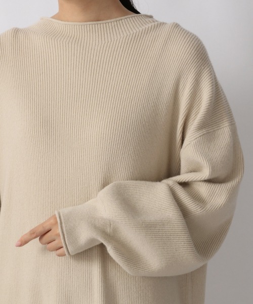 LOWRYS FARM（ローリーズファーム）の「ニットボトルネックワンピース　216033（ワンピース・レディース・アイボリー/ブラウン/ブラック/グリーン・FREE）」の15枚目の写真