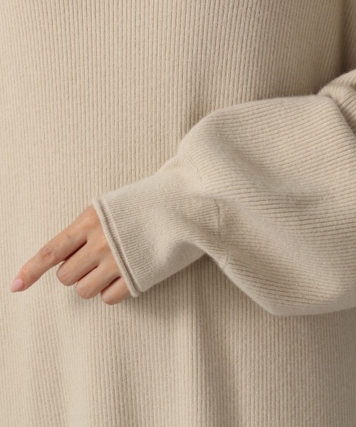 LOWRYS FARM（ローリーズファーム）の「ニットボトルネックワンピース　216033（ワンピース・レディース・アイボリー/ブラウン/ブラック/グリーン・FREE）」の16枚目の写真