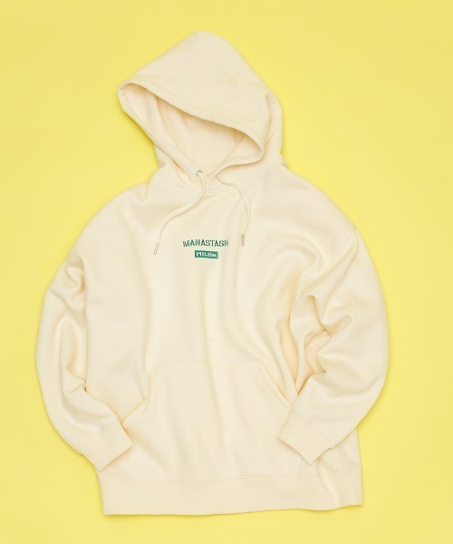 MILKFED.（ミルクフェド）の「MILKFED. × MANASTASH /ミルクフェド×マナスタッシュ　SWEAT HOODIE スウェットフーディー　パーカー（パーカー・メンズ・ブラック/ベージュ/ナチュラル・LARGE/MEDIUM）」の4枚目の写真