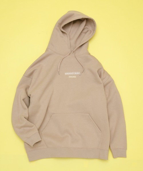 MILKFED.（ミルクフェド）の「MILKFED. × MANASTASH /ミルクフェド×マナスタッシュ　SWEAT HOODIE スウェットフーディー　パーカー（パーカー・メンズ・ブラック/ベージュ/ナチュラル・LARGE/MEDIUM）」の6枚目の写真