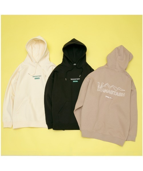 MILKFED.（ミルクフェド）の「MILKFED. × MANASTASH /ミルクフェド×マナスタッシュ　SWEAT HOODIE スウェットフーディー　パーカー（パーカー・メンズ・ブラック/ベージュ/ナチュラル・LARGE/MEDIUM）」の7枚目の写真