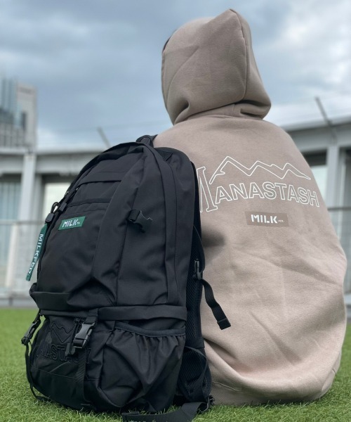 MILKFED.（ミルクフェド）の「MILKFED. × MANASTASH /ミルクフェド×マナスタッシュ　SWEAT HOODIE スウェットフーディー　パーカー（パーカー・メンズ・ブラック/ベージュ/ナチュラル・LARGE/MEDIUM）」の20枚目の写真