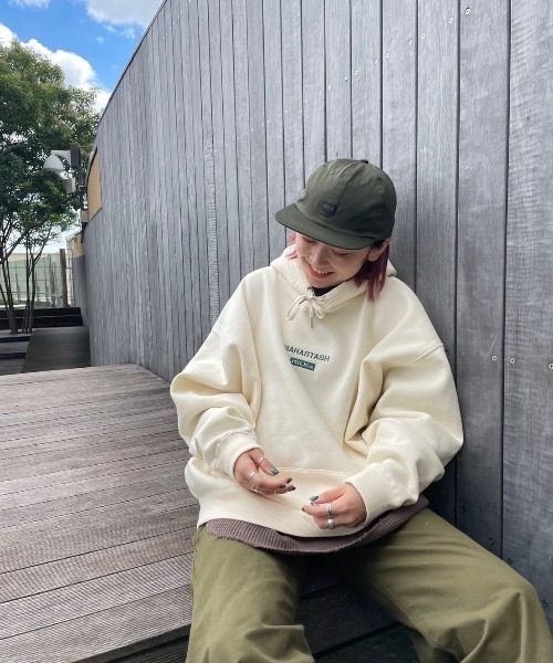 MILKFED.（ミルクフェド）の「MILKFED. × MANASTASH /ミルクフェド×マナスタッシュ　SWEAT HOODIE スウェットフーディー　パーカー（パーカー・メンズ・ブラック/ベージュ/ナチュラル・LARGE/MEDIUM）」の9枚目の写真