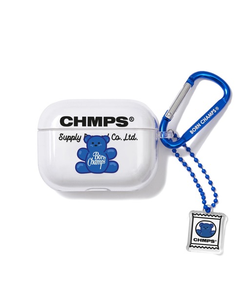 BORN CHAMPS(ボーンチャンプス)の「【BORN CHAMPS】BLUE BEAR AirPods PRO CASE / ボーンチャンプス ブルーベアー エアポッズプロ ケース(スマホグッズ・メンズ・ブルー・FREE)」の1枚目の写真