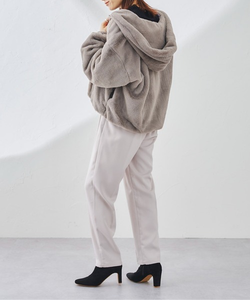 prose verse（プロズヴェール）の「《ZOZO限定》エコファーパーカー（ブルゾン・レディース・ブラウン/モカ/グレイッシュベージュ・MEDIUM）」の8枚目の写真