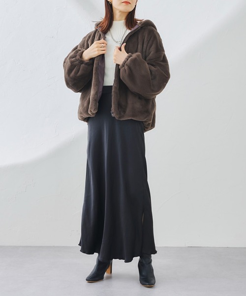 prose verse（プロズヴェール）の「《ZOZO限定》エコファーパーカー（ブルゾン・レディース・ブラウン/モカ/グレイッシュベージュ・MEDIUM）」の18枚目の写真