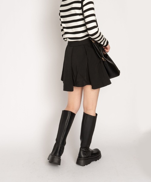 SVEC（シュベック）の「ボリュームライトソール サイドゴア 厚底 ニーハイブーツ（ブーツ・レディース・ブラック・36/38/37/35/39）」の5枚目の写真