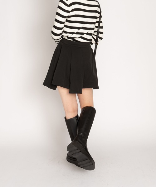 SVEC（シュベック）の「ボリュームライトソール サイドゴア 厚底 ニーハイブーツ（ブーツ・レディース・ブラック・36/38/37/35/39）」の6枚目の写真