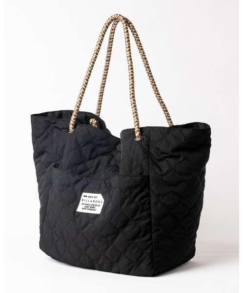 BILLABONG(ビラボン)の「BILLABONG レディース QUILT TOTE BAG バッグ 【2021年秋冬モデル】/ビラボンキルティングトートバッグ(トートバッグ・レディース・ブラック/ミント・FREE)」の3枚目の写真