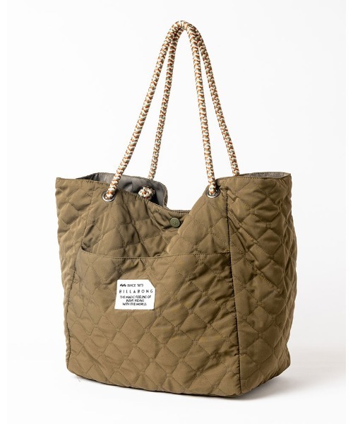 BILLABONG(ビラボン)の「BILLABONG レディース QUILT TOTE BAG バッグ 【2021年秋冬モデル】/ビラボンキルティングトートバッグ(トートバッグ・レディース・ブラック/ミント・FREE)」の12枚目の写真
