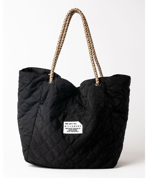 BILLABONG(ビラボン)の「BILLABONG レディース QUILT TOTE BAG バッグ 【2021年秋冬モデル】/ビラボンキルティングトートバッグ(トートバッグ・レディース・ブラック/ミント・FREE)」の4枚目の写真