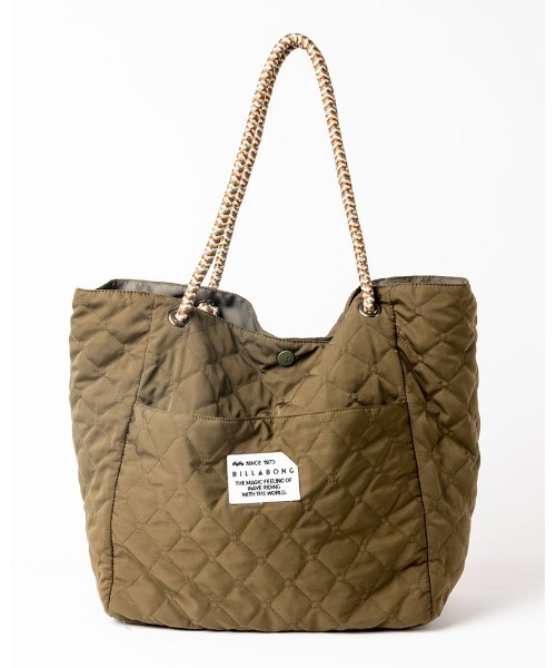 BILLABONG(ビラボン)の「BILLABONG レディース QUILT TOTE BAG バッグ 【2021年秋冬モデル】/ビラボンキルティングトートバッグ(トートバッグ・レディース・ブラック/ミント・FREE)」の13枚目の写真