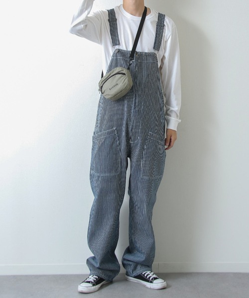 ZIP FIVE(ジップファイブ)の「【loot box】スラブデニム フロントZIPオーバーオール(サロペット/オーバーオール・メンズ・ブルー/ストライプ/ワンウォッシュ・SMALL/MEDIUM/LARGE/X-LARGE/X-SMALL)」の3枚目の写真