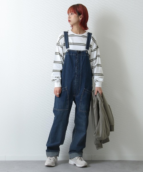 ZIP FIVE(ジップファイブ)の「【loot box】スラブデニム フロントZIPオーバーオール(サロペット/オーバーオール・メンズ・ブルー/ストライプ/ワンウォッシュ・SMALL/MEDIUM/LARGE/X-LARGE/X-SMALL)」の4枚目の写真