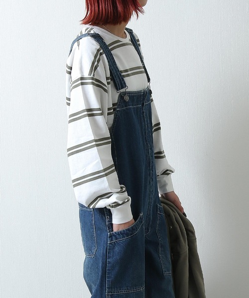 ZIP FIVE(ジップファイブ)の「【loot box】スラブデニム フロントZIPオーバーオール(サロペット/オーバーオール・メンズ・ブルー/ストライプ/ワンウォッシュ・SMALL/MEDIUM/LARGE/X-LARGE/X-SMALL)」の6枚目の写真
