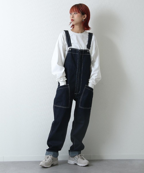 ZIP FIVE(ジップファイブ)の「【loot box】スラブデニム フロントZIPオーバーオール(サロペット/オーバーオール・メンズ・ブルー/ストライプ/ワンウォッシュ・SMALL/MEDIUM/LARGE/X-LARGE/X-SMALL)」の7枚目の写真