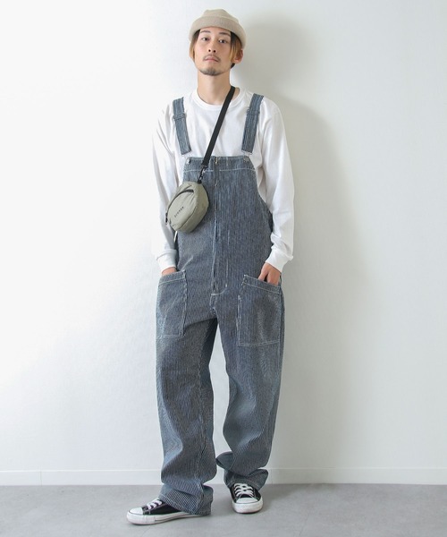 ZIP FIVE(ジップファイブ)の「【loot box】スラブデニム フロントZIPオーバーオール(サロペット/オーバーオール・メンズ・ブルー/ストライプ/ワンウォッシュ・SMALL/MEDIUM/LARGE/X-LARGE/X-SMALL)」の10枚目の写真