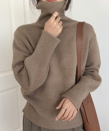 ハイネックオーバーサイズニット