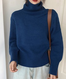 ハイネックオーバーサイズニット