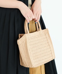 Ray BEAMS | Ray BEAMS / スクエア ペーパー バッグ(かごバッグ)