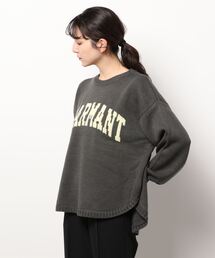 KOBE LETTUCE | カレッジロゴラウンドニットトップス[C5852](ニット/セーター)