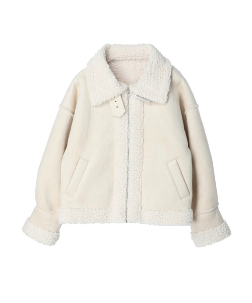 デュラス DURAS ムートン コート ジャケット キャメル ベージュ ロング  