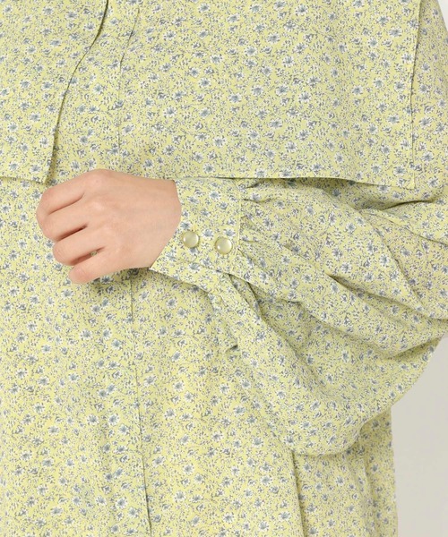 mysty woman（ミスティウーマン）の「ソフト花柄付け襟ブラウス 267555（シャツ/ブラウス・レディース・ブラック/イエロー/ライトベージュ・FREE）」の16枚目の写真