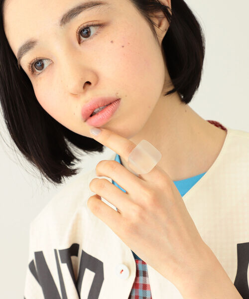 BEAMS BOY（ビームスボーイ）の「BEAMS BOY / クリア リング（リング・レディース・ホワイト/イエロー/オレンジ/グリーン/ホワイト系その他2/ライトブルー・ONE SIZE）」の8枚目の写真