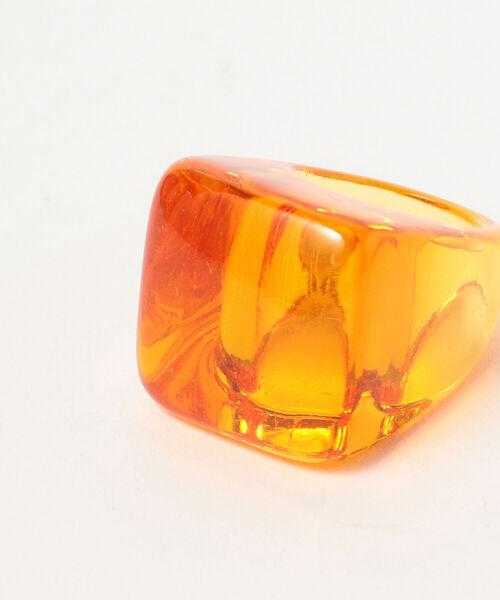 BEAMS BOY（ビームスボーイ）の「BEAMS BOY / クリア リング（リング・レディース・ホワイト/イエロー/オレンジ/グリーン/ホワイト系その他2/ライトブルー・ONE SIZE）」の18枚目の写真