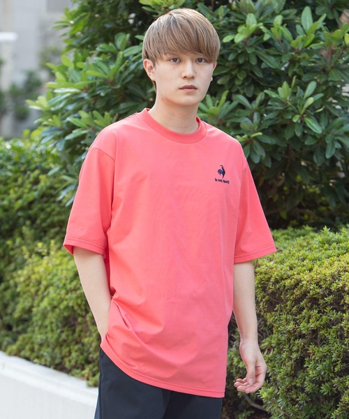 le coq sportif（ルコックスポルティフ）の「スポーツ メンズ ルコックスポルティフ メンズ ヘランカ半袖シャツ tシャツ トレーニング トレーニングウェア スポーツウェア（Tシャツ/カットソー・メンズ・ブラック/ホワイト/グレイッシュブルー/ネイビー/オレンジ系その他・XL/M/S/L）」の5枚目の写真