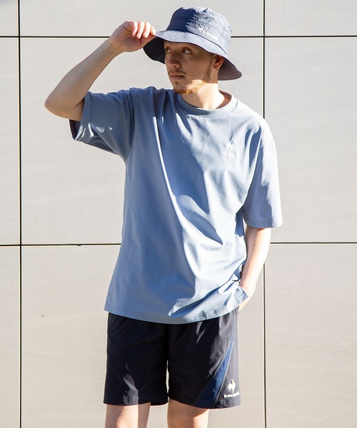 le coq sportif（ルコックスポルティフ）の「スポーツ メンズ ルコックスポルティフ メンズ ヘランカ半袖シャツ tシャツ トレーニング トレーニングウェア スポーツウェア（Tシャツ/カットソー・メンズ・ブラック/ホワイト/グレイッシュブルー/ネイビー/オレンジ系その他・XL/M/S/L）」の21枚目の写真