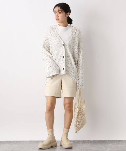 JEANASIS（ジーナシス）の「ヴィーガンレザーフロントキリカエショートパンツ/269130（その他パンツ・レディース・ブラック/オフホワイト・SMALL/MEDIUM）」の16枚目の写真