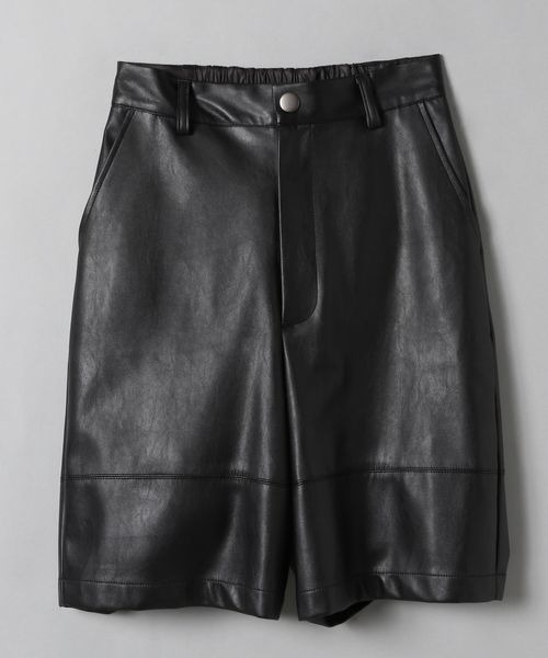 JEANASIS（ジーナシス）の「ヴィーガンレザーフロントキリカエショートパンツ/269130（その他パンツ・レディース・ブラック/オフホワイト・SMALL/MEDIUM）」の20枚目の写真