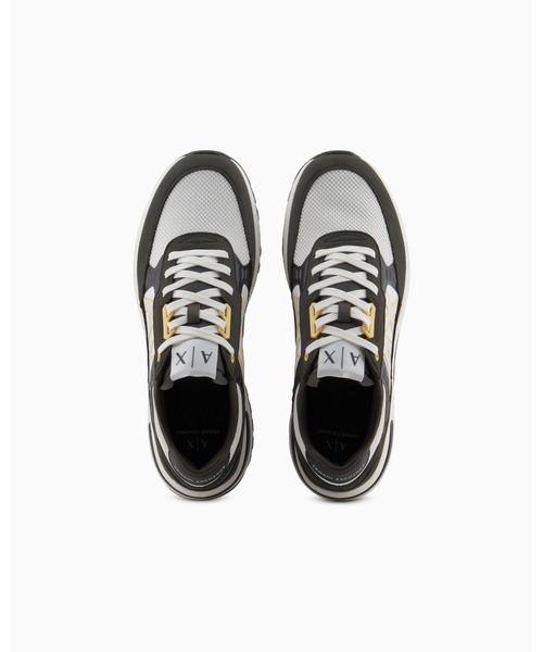 ARMANI EXCHANGE（アルマーニエクスチェンジ）の「【A|X アルマーニ エクスチェンジ】AXロゴ　レースアップスニーカー（スニーカー・メンズ・ホワイト/ブルー系その他/マルチ/グレー系その他/オレンジ系その他/ホワイト系その他/ブラック/ブルー系その他2/ブラウン/オレンジ/その他1/ライトグレー/ライトイエロー/ダークブルー/チャコールグレー×ブラック・7/9.5/8/6/6.5/10/9/8.5/7.5/5.5/5）」の20枚目の写真