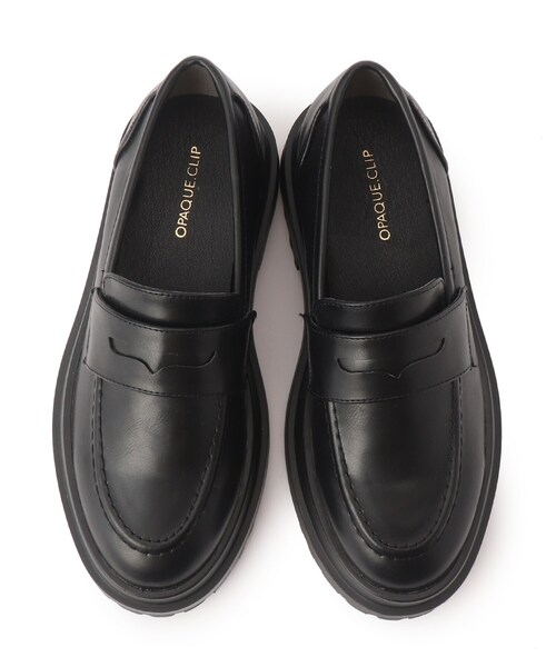 OPAQUE.CLIP（オペークドットクリップ）の「◆トラックソールコインローファー（その他シューズ・レディース・ブラック/ライトベージュ・02/03）」の10枚目の写真