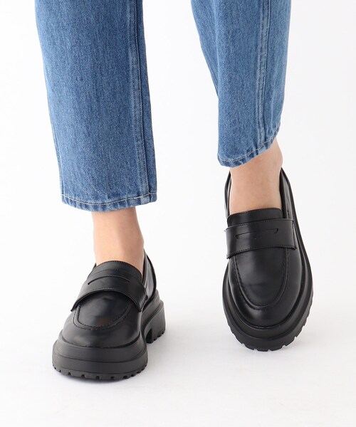 OPAQUE.CLIP（オペークドットクリップ）の「◆トラックソールコインローファー（その他シューズ・レディース・ブラック/ライトベージュ・02/03）」の14枚目の写真