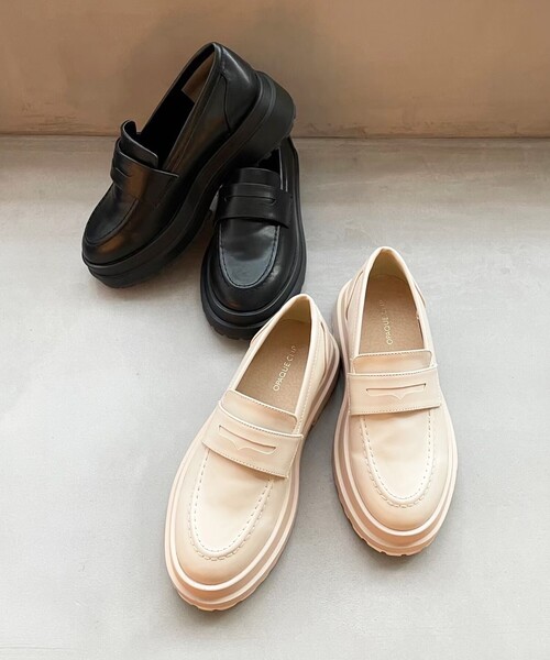 OPAQUE.CLIP（オペークドットクリップ）の「◆トラックソールコインローファー（その他シューズ・レディース・ブラック/ライトベージュ・02/03）」の17枚目の写真