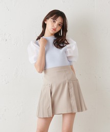 プリーツミニスカート