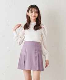 プリーツミニスカート