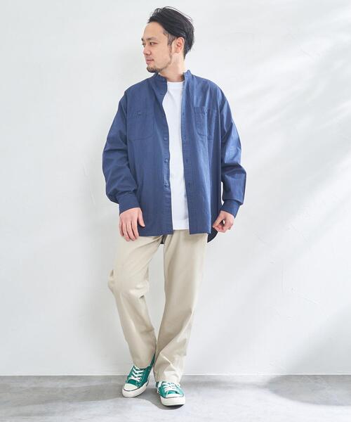 coen(コーエン)の「ウォッシュチノパンツ(チノパンツ・メンズ・ネイビー/オリーブ/ベージュ・LARGE/MEDIUM/X-LARGE/SMALL)」の8枚目の写真