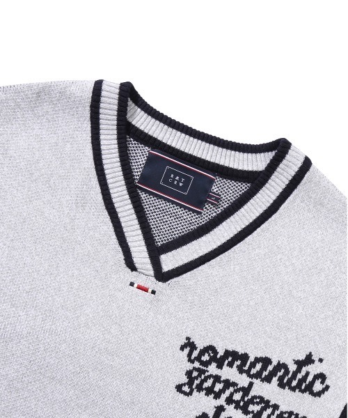 ROMANTIC CROWN（ロマンティッククラウン）の「【ROMANTIC CROWN】WIDE KNIT VEST / ロマンティッククラウン  プレッピー ワイド ニット ベスト（ベスト・メンズ・ライトグレー/ブラック・SMALL/MEDIUM/LARGE）」の12枚目の写真