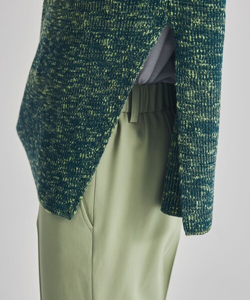 LiNoH（リノー）の「SLAB YARN KNIT VEST（ベスト・メンズ・ブラック/グリーン・1/2）」の11枚目の写真