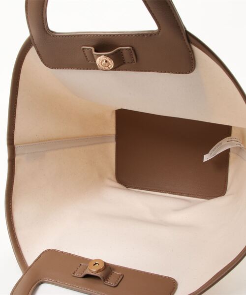 Te chichi（テチチ）の「キャンバスTOTE（ポーチ付き）（トートバッグ・レディース・ブラック/モカ・ﾌﾘ-）」の5枚目の写真