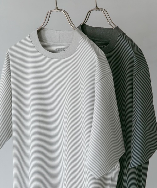 URBAN RESEARCH DOORS（アーバンリサーチドアーズ）の「『抗菌/防臭』LIFE STYLE TAILOR　シルケットポンチストレッチTシャツ（Tシャツ/カットソー・メンズ・ホワイト系その他/ホワイト/グレー系その他・MEDIUM/LARGE）」の3枚目の写真