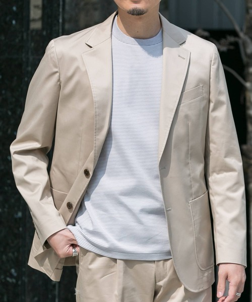 URBAN RESEARCH DOORS（アーバンリサーチドアーズ）の「『抗菌/防臭』LIFE STYLE TAILOR　シルケットポンチストレッチTシャツ（Tシャツ/カットソー・メンズ・ホワイト系その他/ホワイト/グレー系その他・MEDIUM/LARGE）」の9枚目の写真