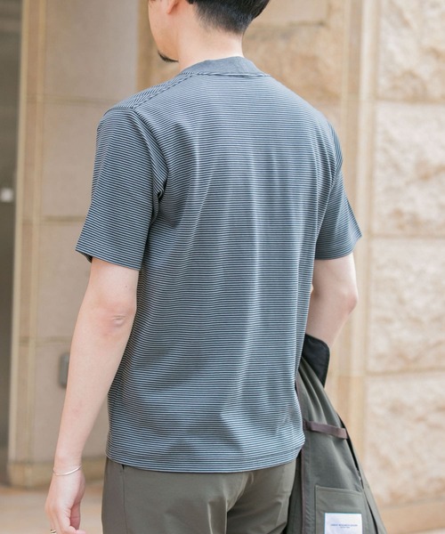 URBAN RESEARCH DOORS（アーバンリサーチドアーズ）の「『抗菌/防臭』LIFE STYLE TAILOR　シルケットポンチストレッチTシャツ（Tシャツ/カットソー・メンズ・ホワイト系その他/ホワイト/グレー系その他・MEDIUM/LARGE）」の13枚目の写真