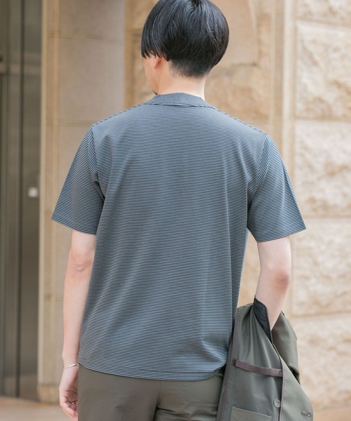 URBAN RESEARCH DOORS（アーバンリサーチドアーズ）の「『抗菌/防臭』LIFE STYLE TAILOR　シルケットポンチストレッチTシャツ（Tシャツ/カットソー・メンズ・ホワイト系その他/ホワイト/グレー系その他・MEDIUM/LARGE）」の14枚目の写真