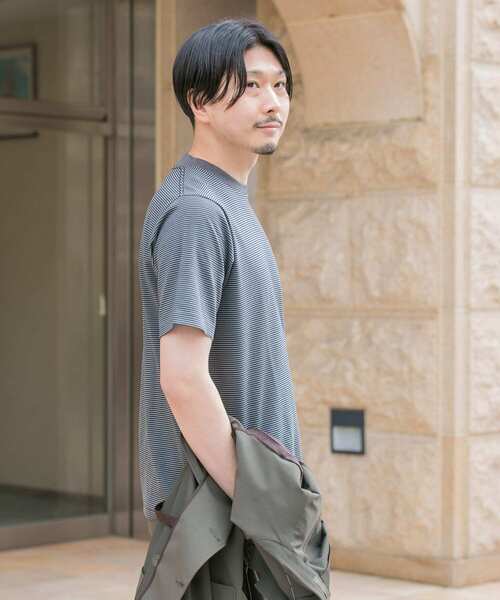URBAN RESEARCH DOORS（アーバンリサーチドアーズ）の「『抗菌/防臭』LIFE STYLE TAILOR　シルケットポンチストレッチTシャツ（Tシャツ/カットソー・メンズ・ホワイト系その他/ホワイト/グレー系その他・MEDIUM/LARGE）」の15枚目の写真